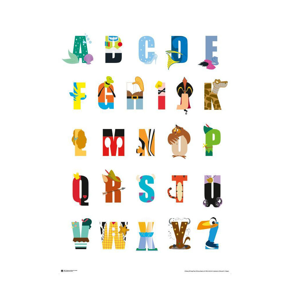 4875-disney-animation-alphabet-mania-poster-91-5x61cm-room-decor