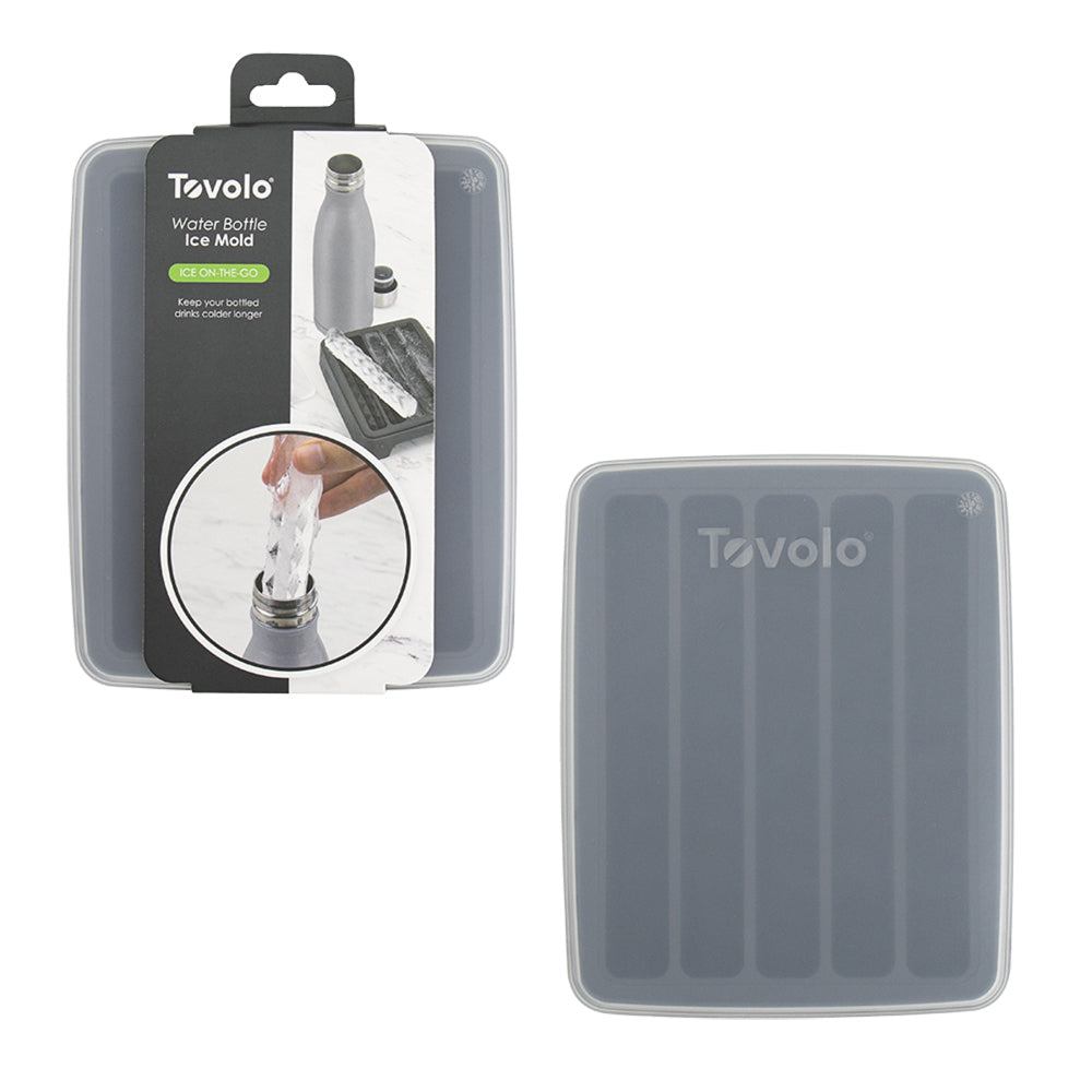 Tovolo Flexi Silicone Water Bottle 5-Cylindrical Ice Stick Mold Tray Chrcl (2 Pack) — image 5