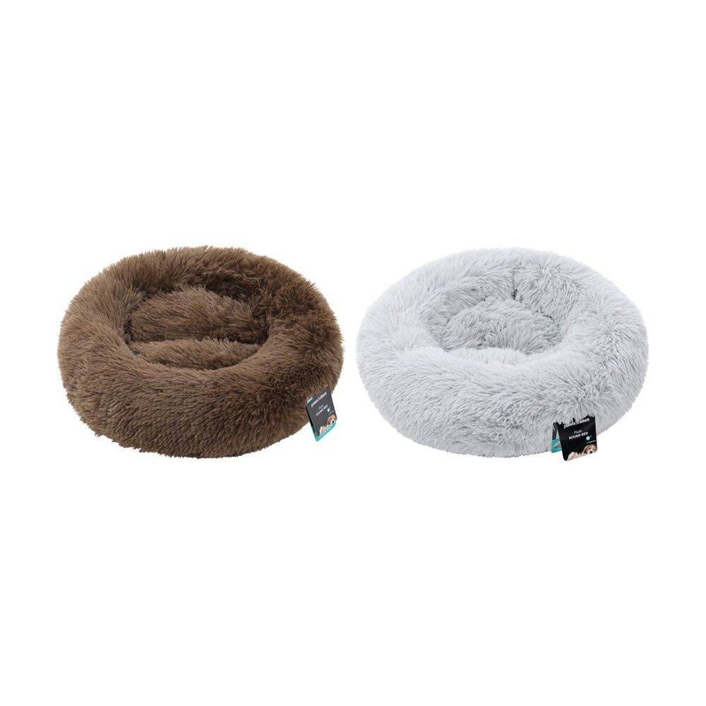 Paws and Claws Round Bed Small 50x50x15cm Super Plush Washable Assorted (4 Pack) — image 3