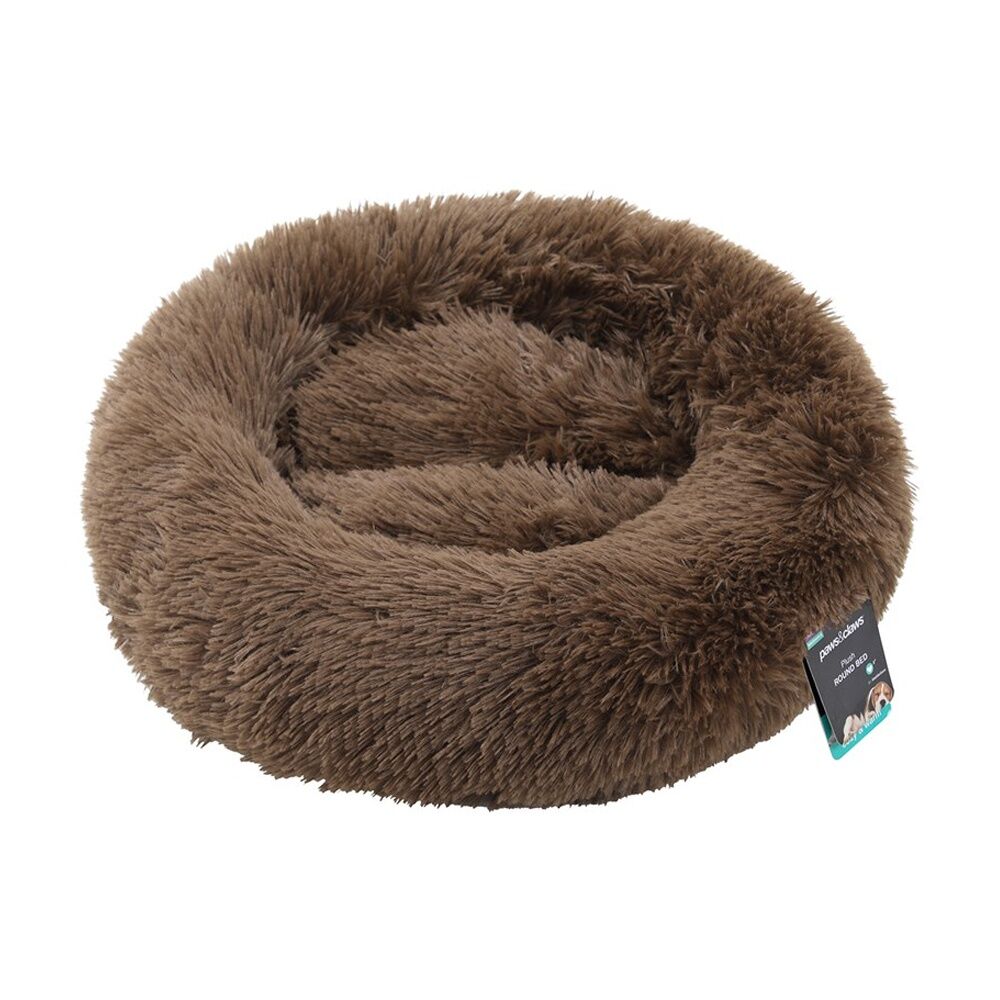 Paws and Claws Round Bed Small 50x50x15cm Super Plush Washable Assorted (4 Pack) — image 4
