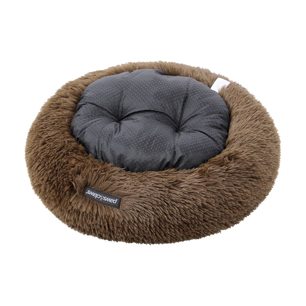 Paws and Claws Round Bed Small 50x50x15cm Super Plush Washable Assorted (4 Pack) — image 8
