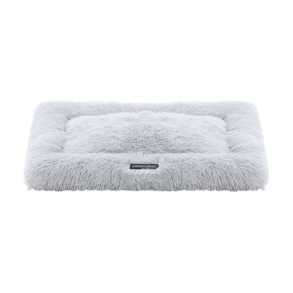 Paws and Claws Pet Mat Medium 70x50x4cm Light Grey Washable Super Plush — image 3