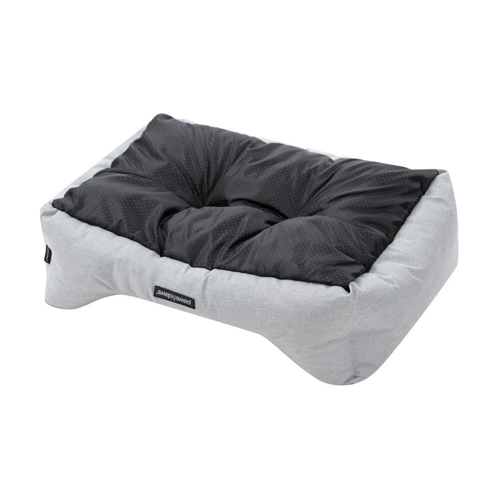 Paws and Claws Walled Pet Bed Medium 70x50x21cm High Walls Light Grey — image 6