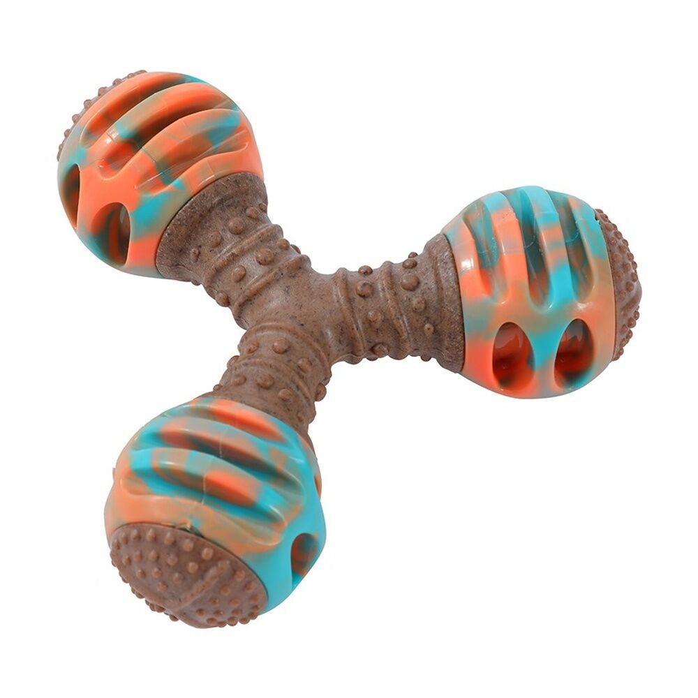 Paws and Claws Boobone TPR Giggle Tri Toy Chicken & Peanut Butter Assorted (12 Pack) — image 10
