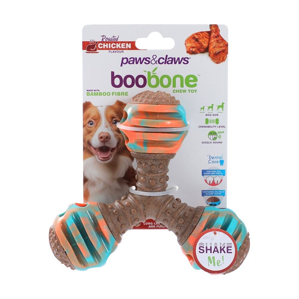 Paws and Claws Boobone TPR Giggle Tri Toy Chicken & Peanut Butter Assorted (12 Pack) — image 8