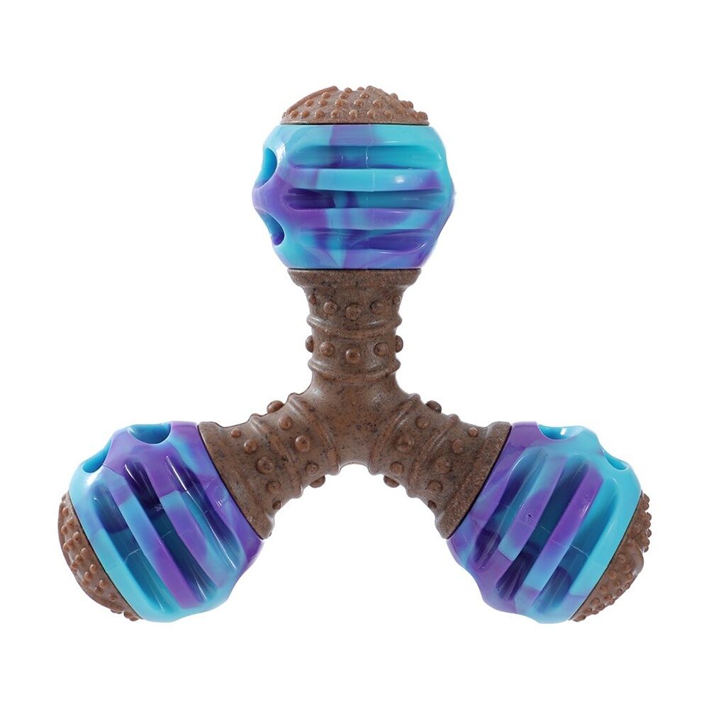 Paws and Claws Boobone TPR Giggle Tri Toy Chicken & Peanut Butter Assorted (6 Pack) — image 5