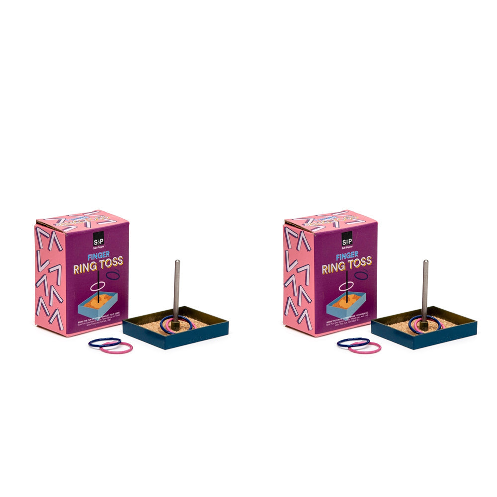 Salt & Pepper S&P Home/Office/Classroom Kids/Children 5y+ Finger Games Ring Toss Fun Toy (2 Pack)