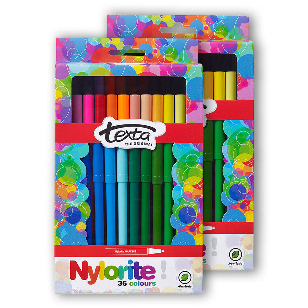 Texta 36pc Texta Nylorite Color Marker (2 Pack)