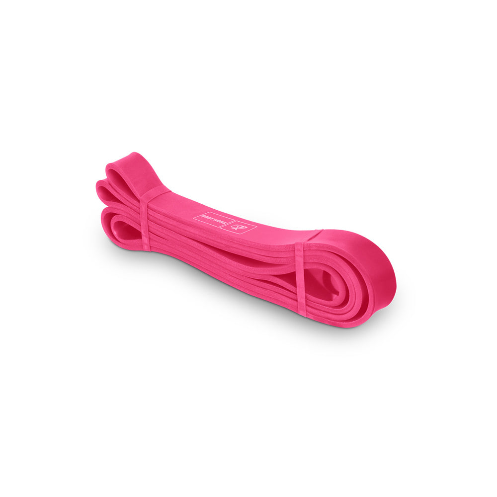 4cf220-xxl-bodyworx-strength-band-workout-gym-extra-extra-light-22mm-pink