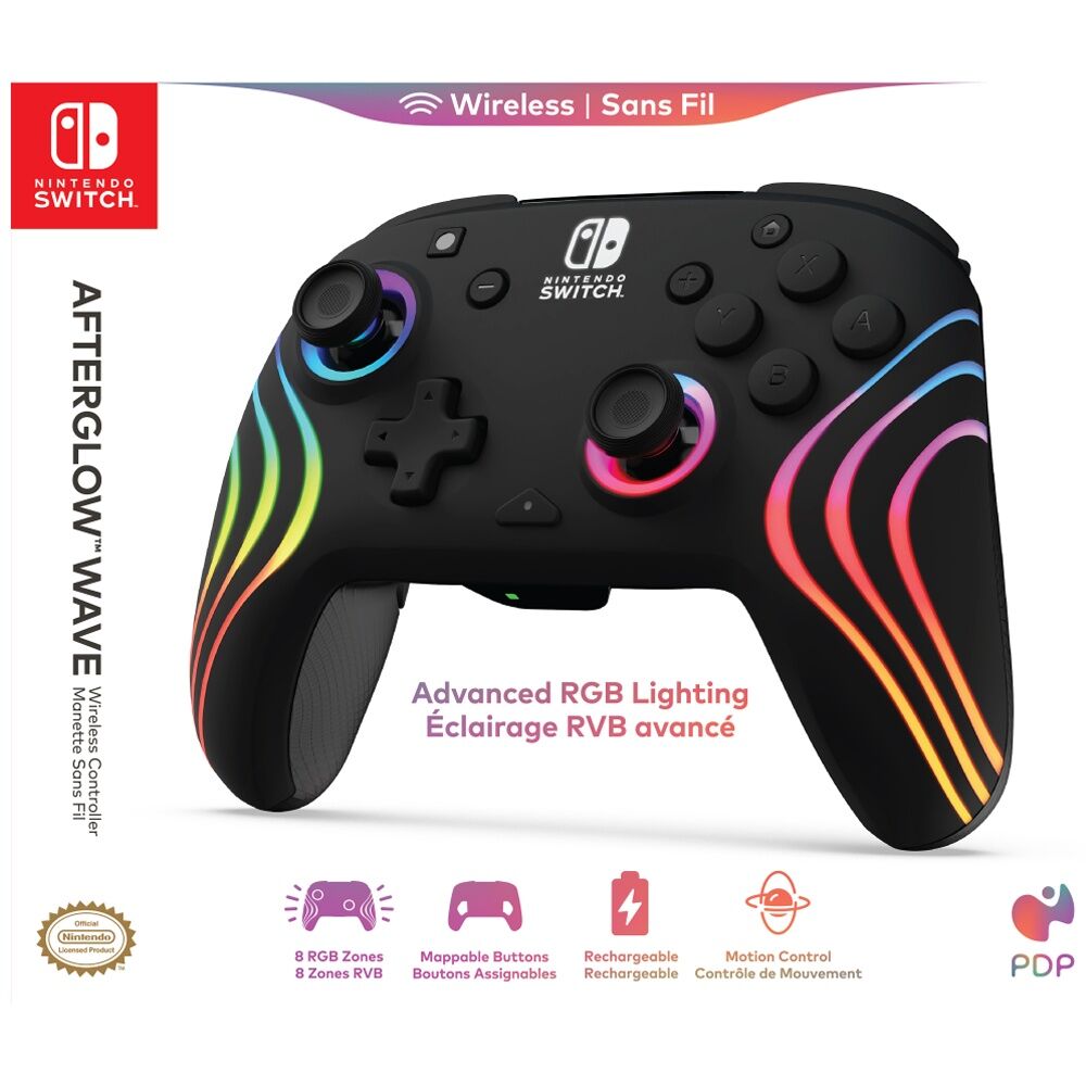 Turtle Beach Black Nintendo Switch 2 Afterglow Wave Wireless Plus Controller — image 9
