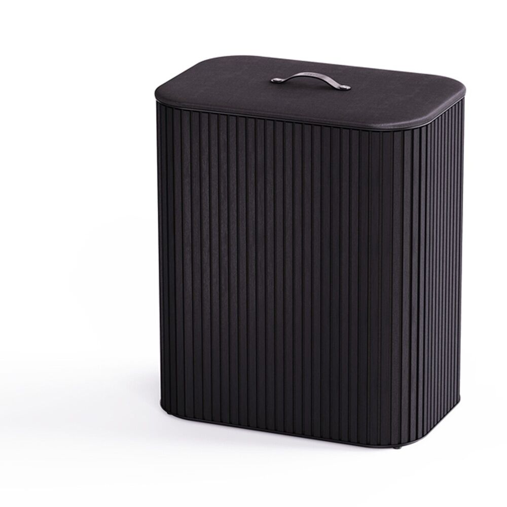 Joseph Joseph 90L Laundry Basket 3 Compartments With Drop-In Handles Black — image 2