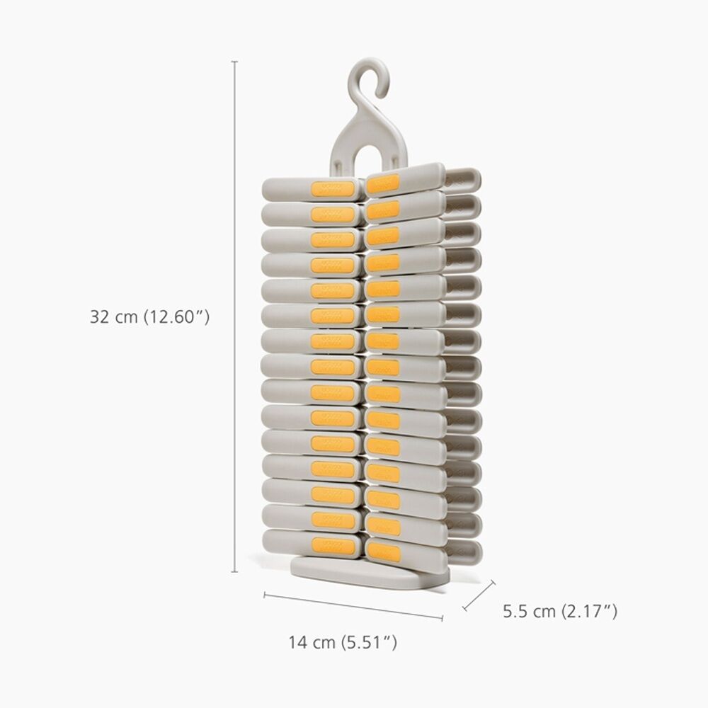 Joseph Joseph PegStore Clothing/Laundry Peg Set w/ 30 UV Resistant Ecru (30 Pieces) — image 7