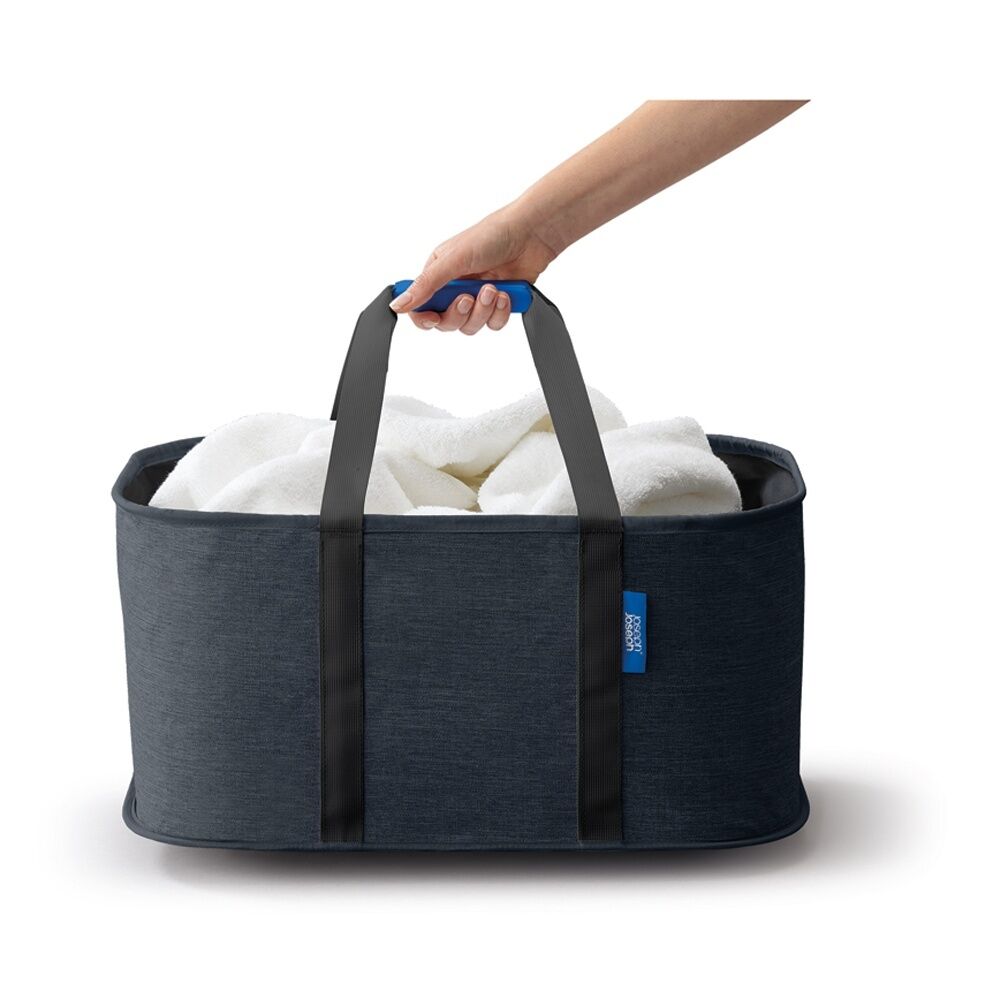 Joseph Joseph Hold-All Collapsible Laundry Washing Basket With Handles Black — image 2