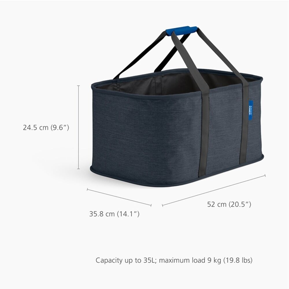 Joseph Joseph Hold-All Collapsible Laundry Washing Basket With Handles Black — image 5