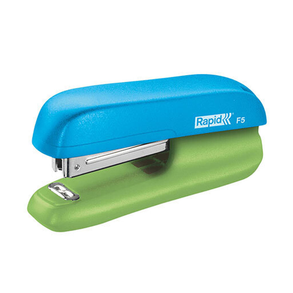 Rapid F5 Home/Office Mini Set w/Stapler/Staples/Staple Remover/Punch Hole Blue — image 2