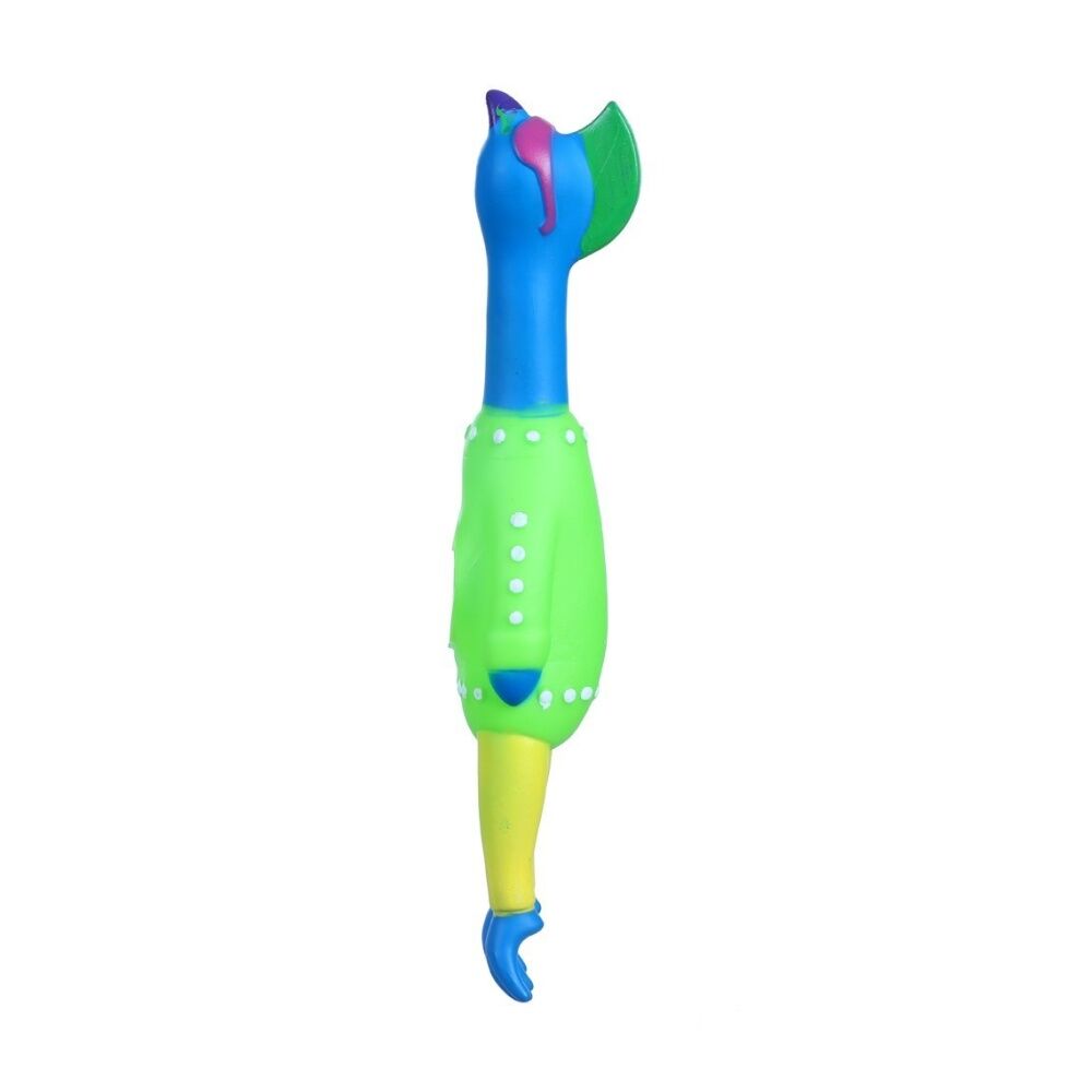 Paws and Claws Vinyl Neon Squeaky Chicken 25x7x4cm Tough Rubber Assorted (6 Pack) — image 5