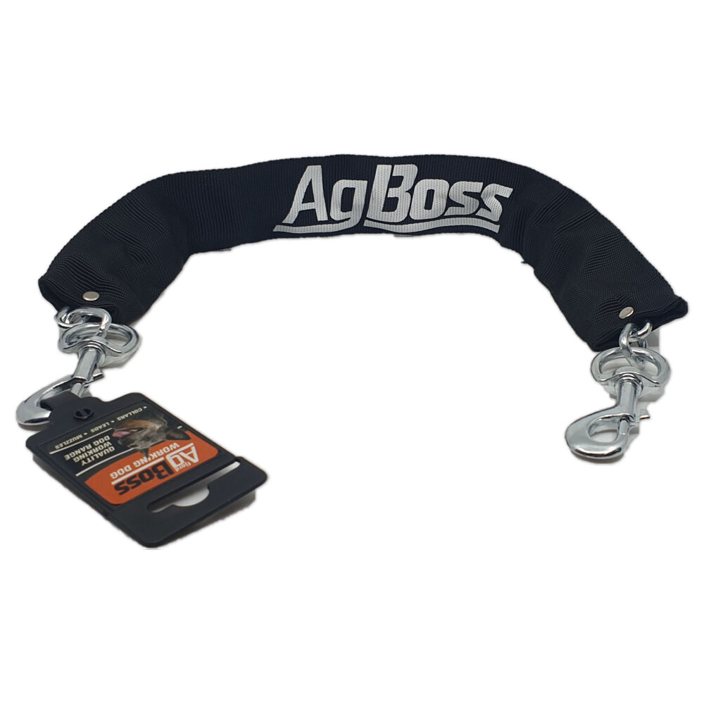 Agboss Black 4x500mm Dog Ute/Car Heavy Duty Chain With Snap Hooks