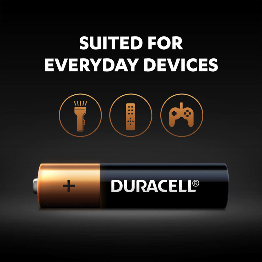Duracell 4pc Duracell Everyday AAA Size Alkaline Battery Pack Single Use Batteries (12 Pack)