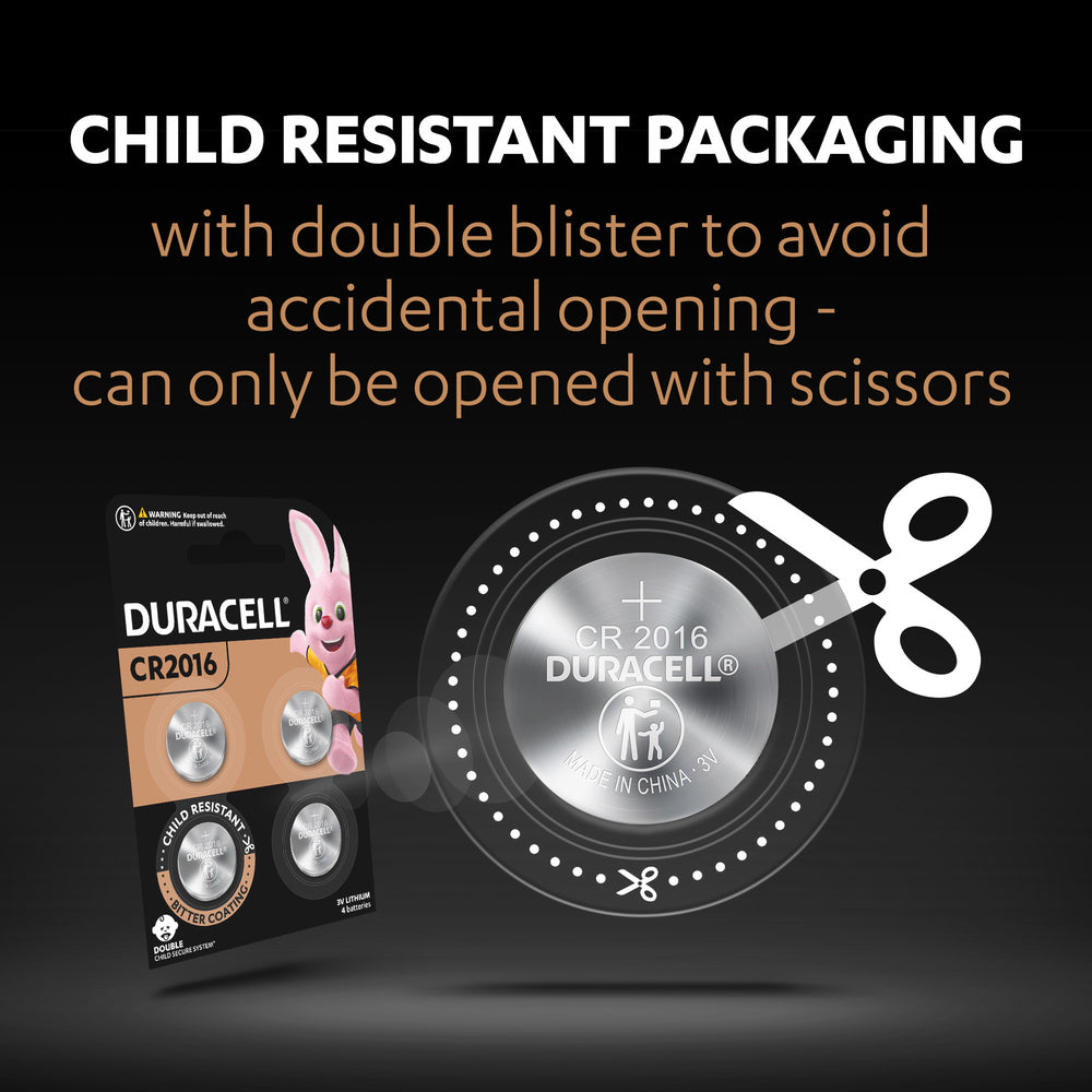 Duracell 4pc Duracell Specialty 2016 Lithium Coin Battery Pack Single Use (6 Pack) — image 2