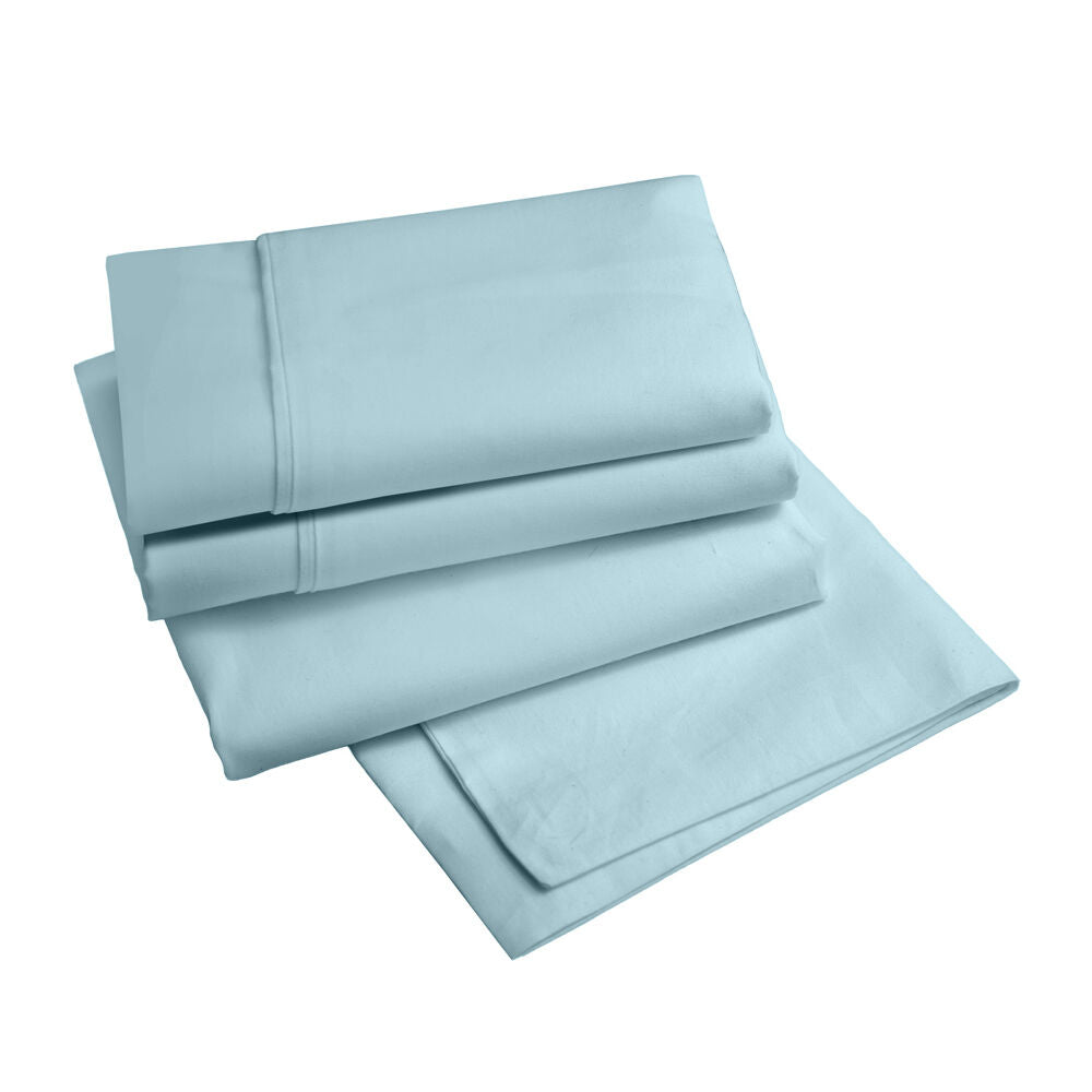 Renee Taylor Mist King Sheet w/ 2x Pillowcases Cotton Blend 1500TC Set