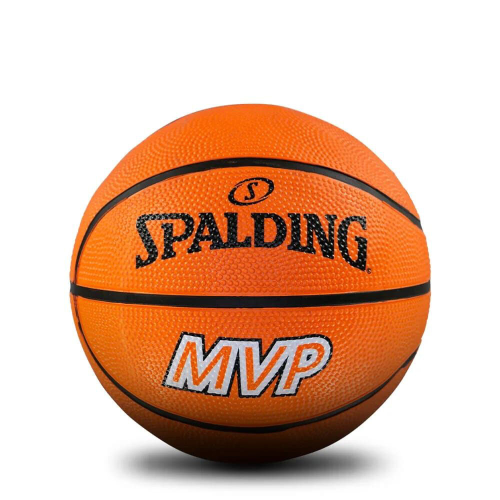Spalding Size 1 MVP Mini Indoor/Outdoor All Surface Rubber Basketball — Orange