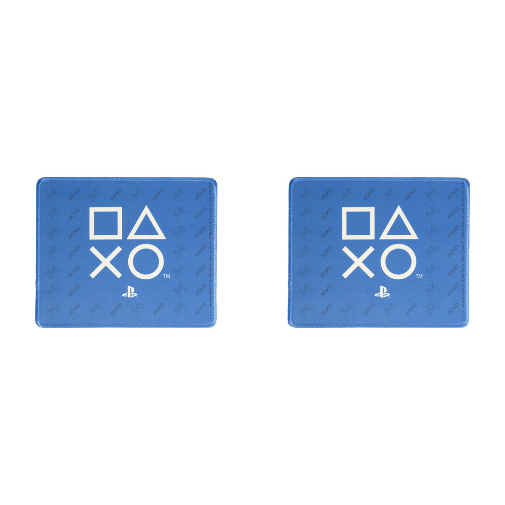 Sony Playstation 24cm Mouse Mat Computer/Keyboard Table/Desk Accessory Pad (2 Pack)