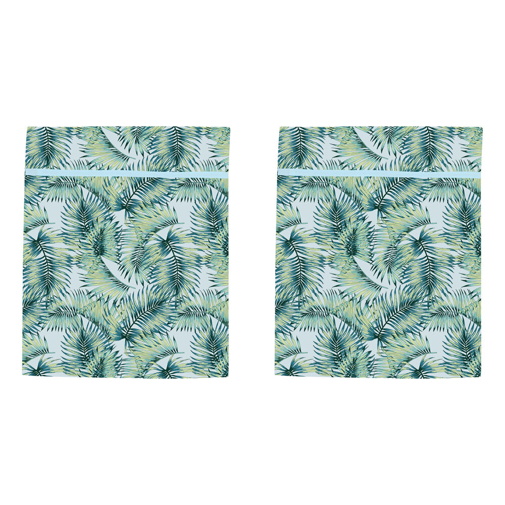 Wicked Sista Tropical Leaves Delicate Laundry Mesh Wash Bag w/Zip Lock 40x50 (2 Pack)