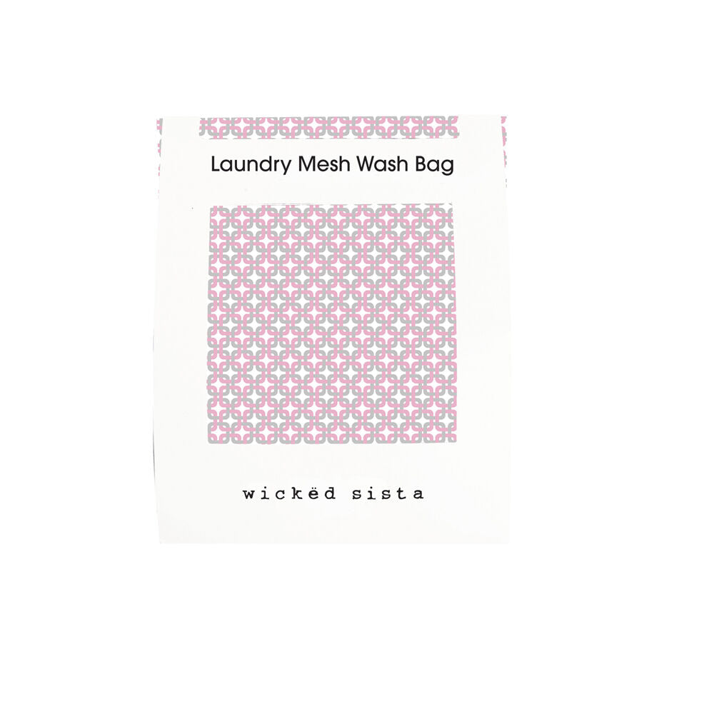 Wicked Sista 40x50cm Overlap Geo Delicate Laundry Mesh Wash Bag w/ Zip Lock — image 2