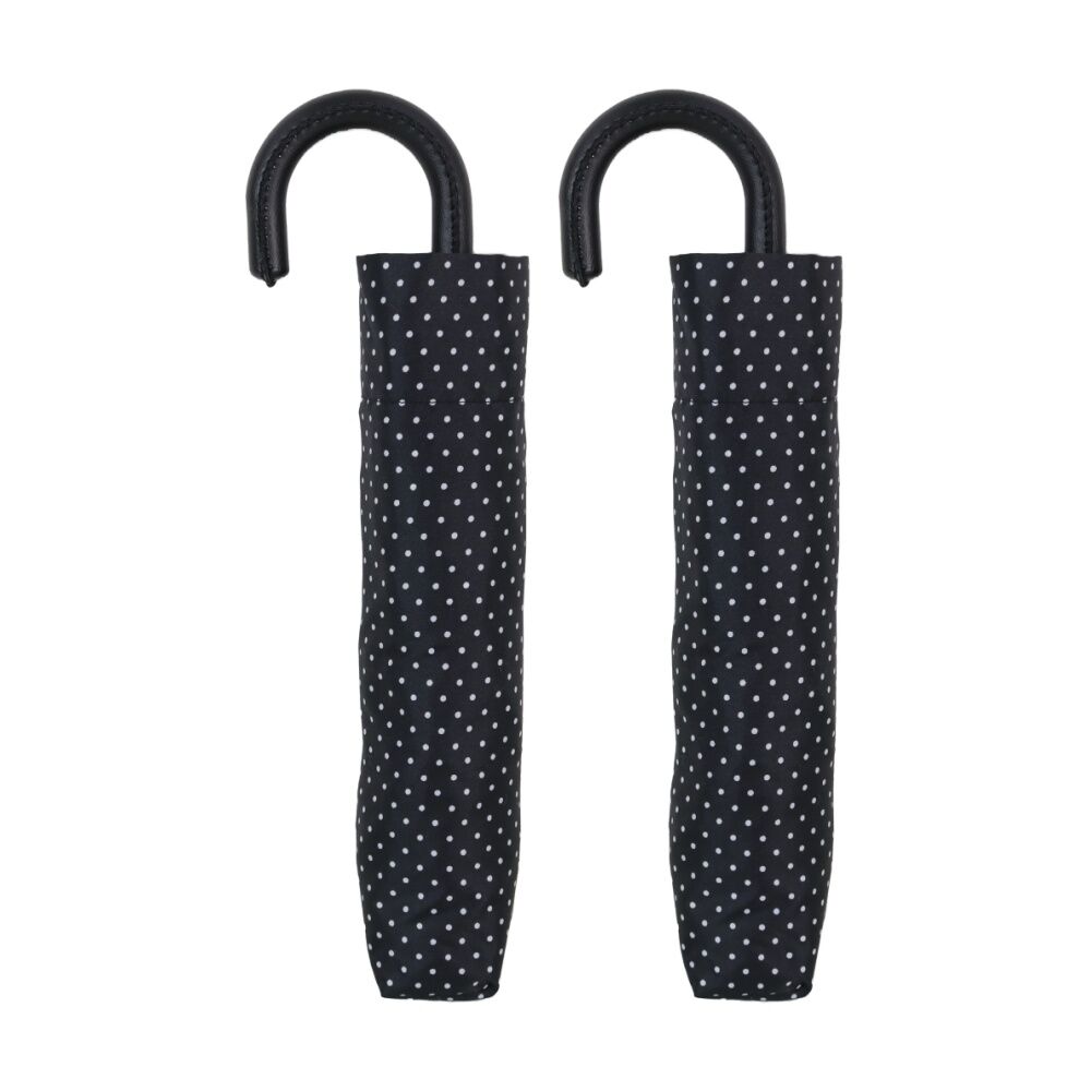 Wicked Sista Compact Umbrella Mini Dot Manual Opening - Black/White (2 Pack)