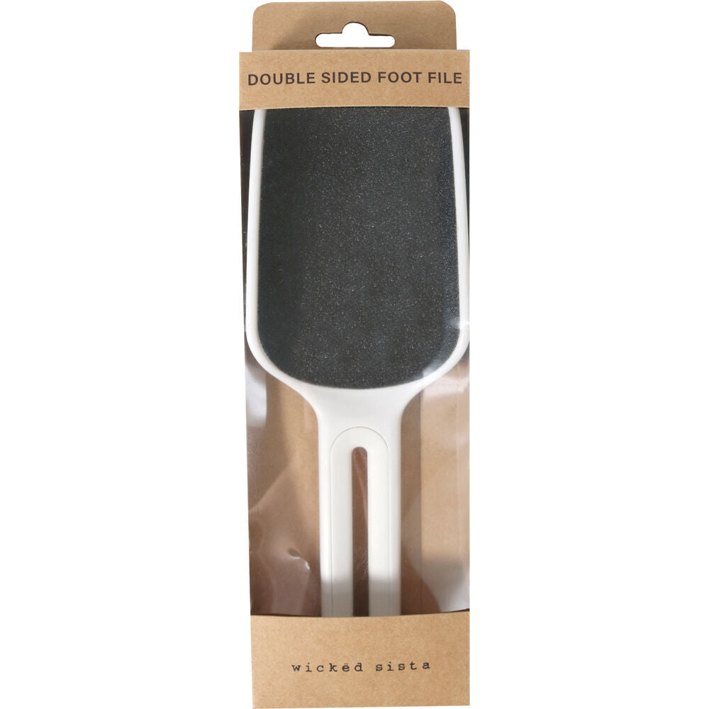 Wicked Sista Pedicure Tools Curved Double Sided Foot File w/ Soft Handle (3 Pack) — image 2
