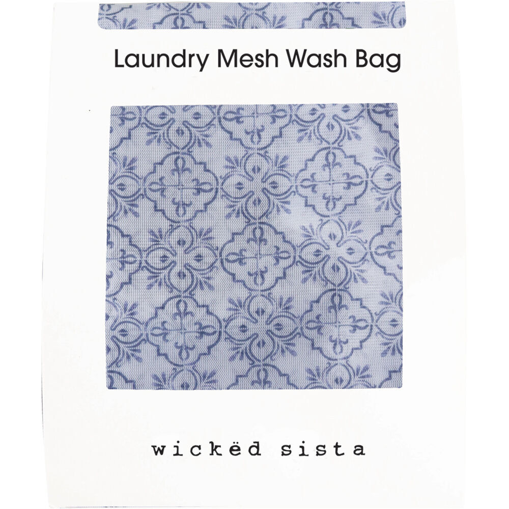 Wicked Sista Casablanca Delicate Laundry Mesh Wash Bag w/ Zip Lock 40x50cm (2 Pack) — image 3