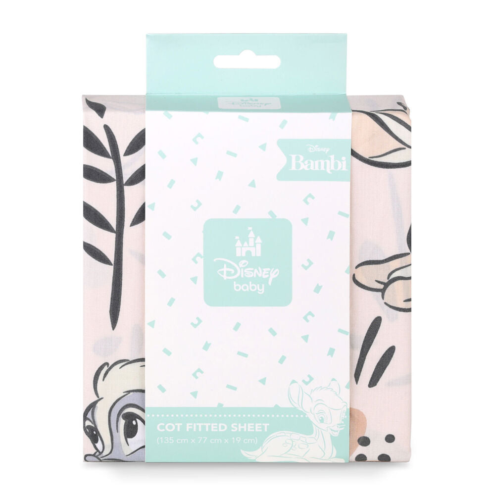 Disney Bambi Baby/Kids Soft Comfort Cot Fitted Cotton Bedding Sheet 132x77cm (2 Pack) — image 2