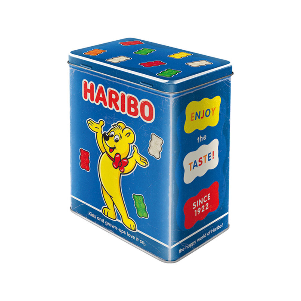 Nostalgic-Art Haribo Enjoy The Taste Tin Storage Box/Decoration 10x14x20cm (2 Pack) — image 2