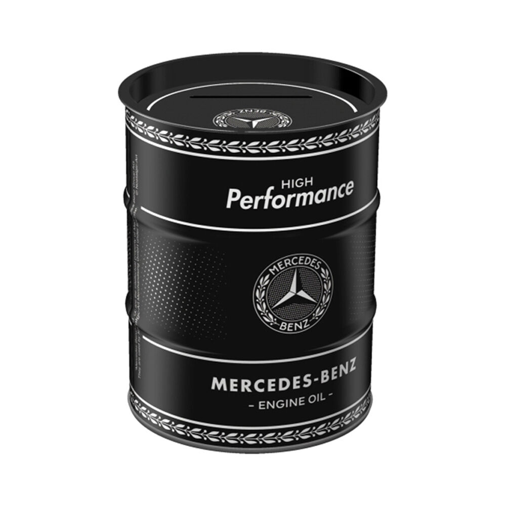 Nostalgic-Art Money Box Coin Bank Oil Barrel 9.3x11.5cm Mercedes Benz Engine (2 Pack) — image 2