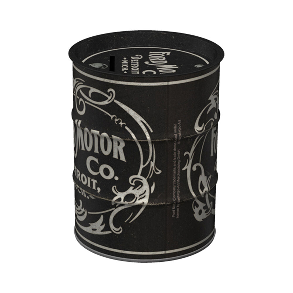 Nostalgic-Art Money Box Coin Bank Oil Barrel 9.3x11.5cm Ford Vintage Logo — image 5