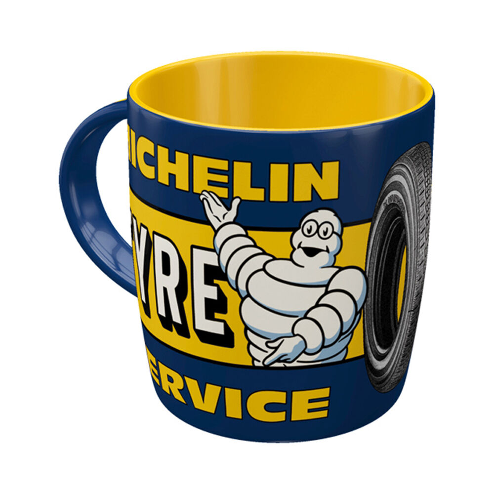 Nostalgic-Art Ceramic Coffee/Tea/Water Mug Michelin Tyre Service 9x9cm Blue (2 Pack) — image 2
