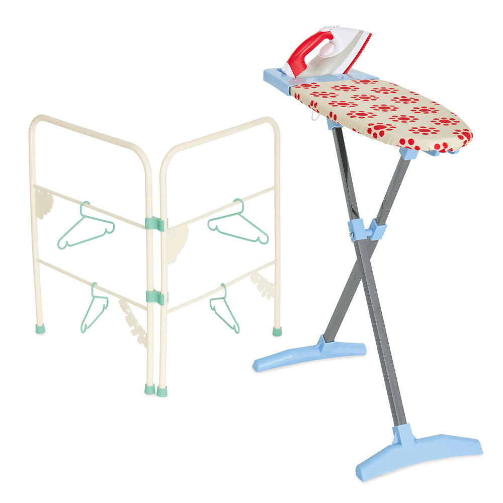 Casdon Kids 3y+ Role Play Foldable Home Appliance Toy Ironing Board Playset