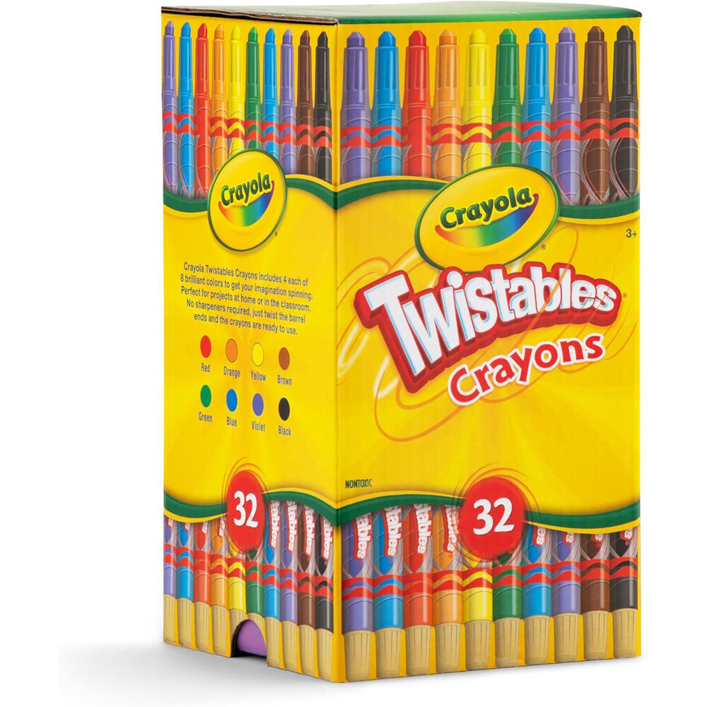 Crayola 32pc Crayola Twistables Crayons Share Pack Set Colouring Art Tools Kids 3y+ (2 Pack) — image 2