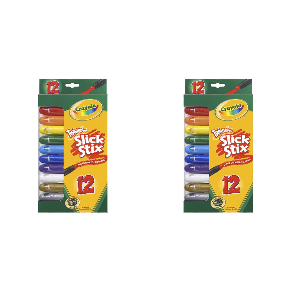 Crayola Kids/Childrens Creative Slick Stix Crayons 36m+ (24 Pieces)