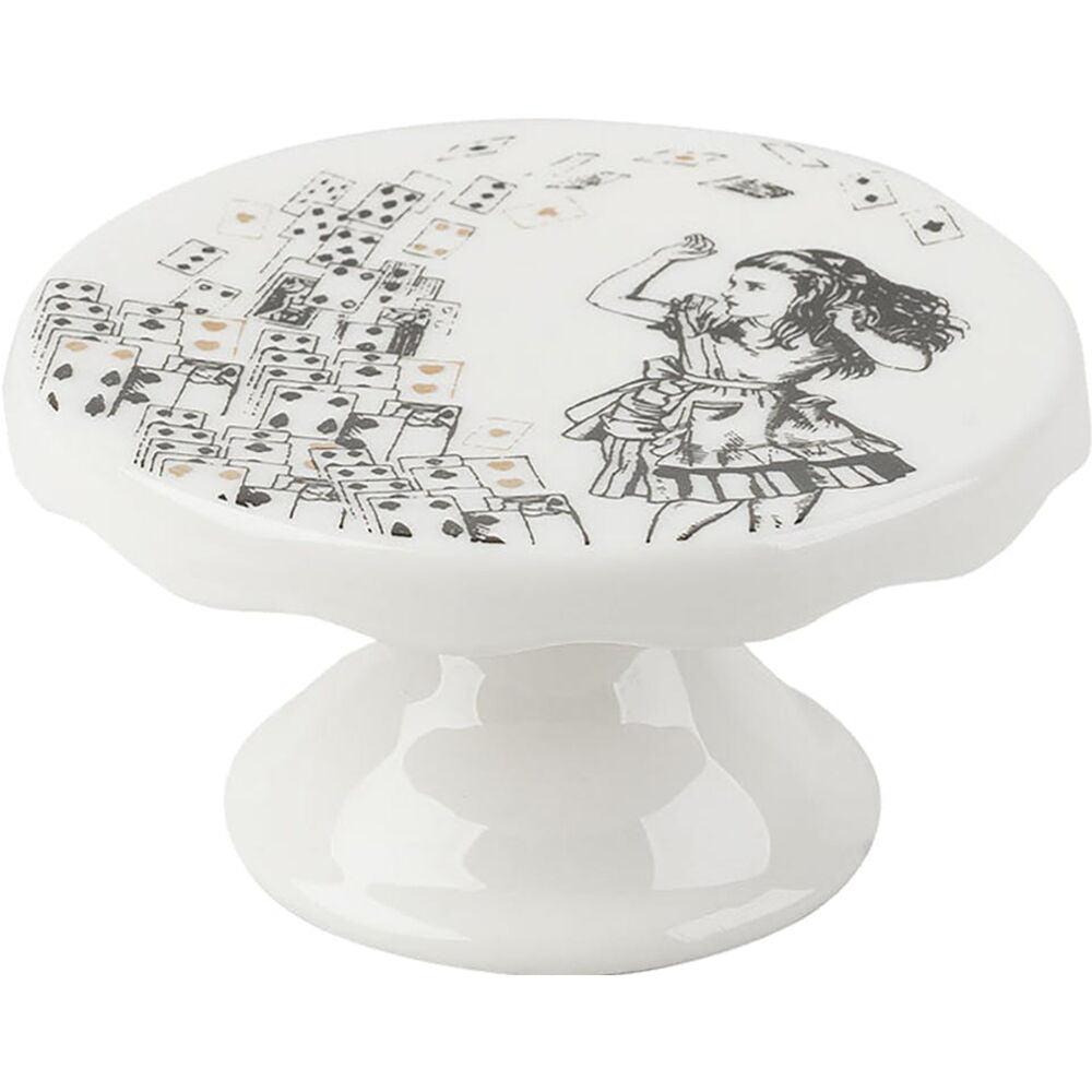 Mikasa x V & a Alice In Wonderland Mini Cake Stand Set White/Black (2 Pieces) — image 2