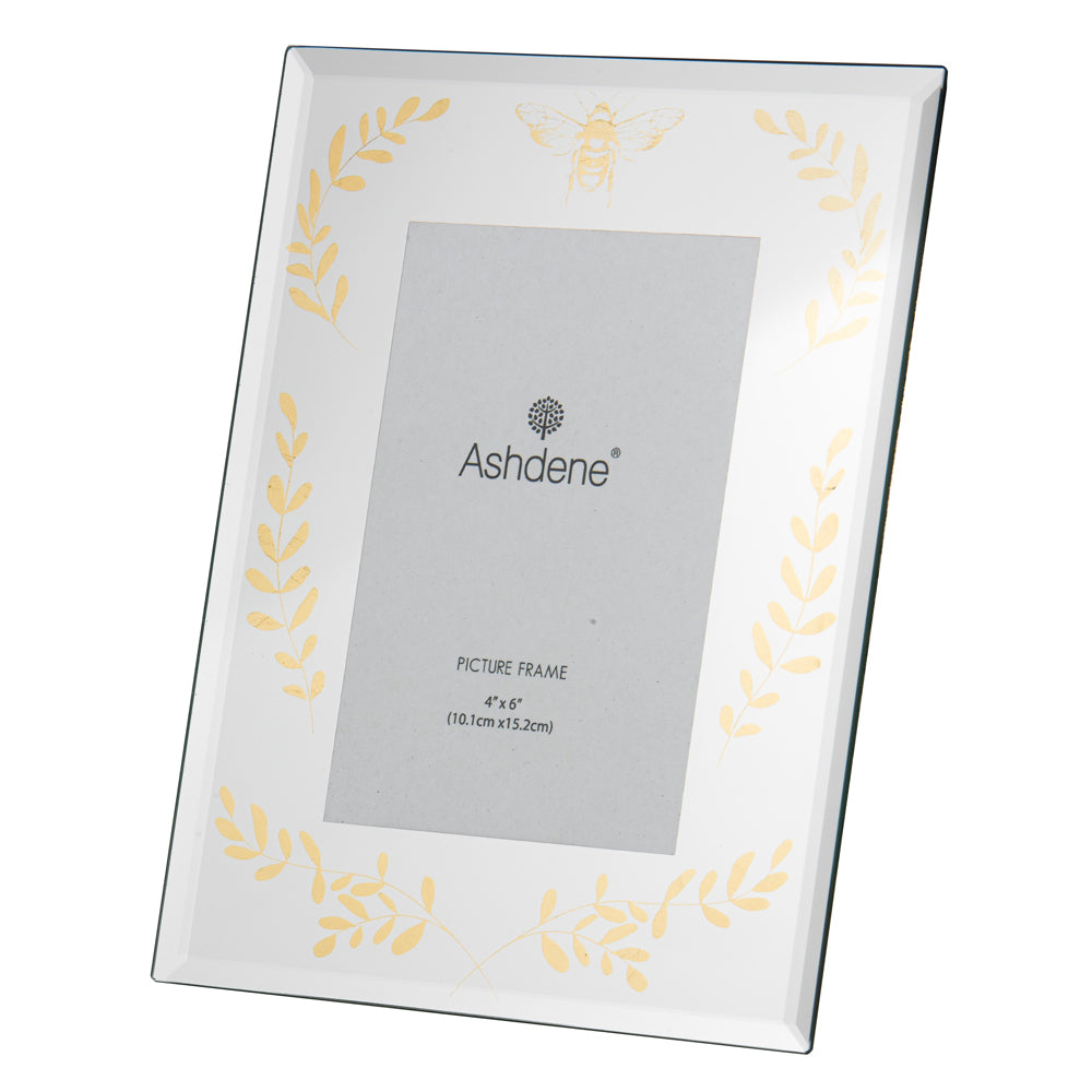 521983-ashdene-elegant-bee-silver-mirrored-picture-display-photo-frame
