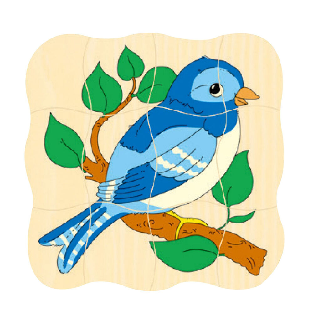 Educo 31Pc Grow Up Bird Multilayer Puzzle 24 x 24Cm Birch Plywood 3 Years