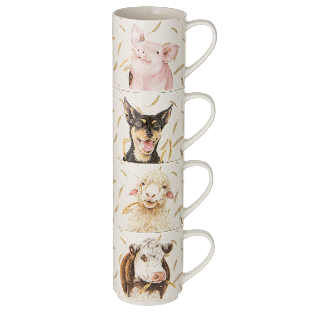 522083-4pc-ashdene-farmyard-faces-new-bone-china-stackable-mug