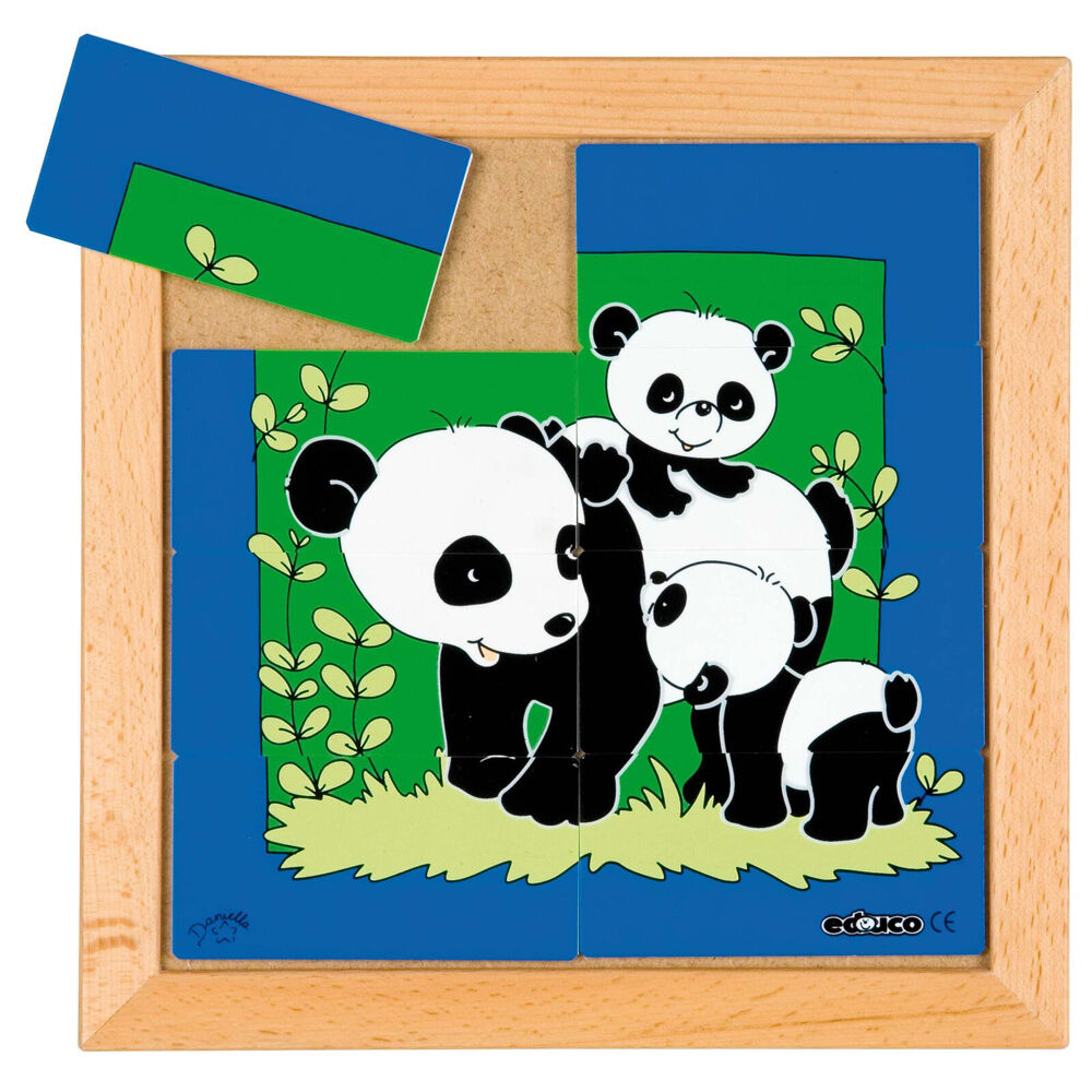 Educo Mother and Child - Panda Puzzle Educational Play Kids/Children 3y+ (8 Pieces)