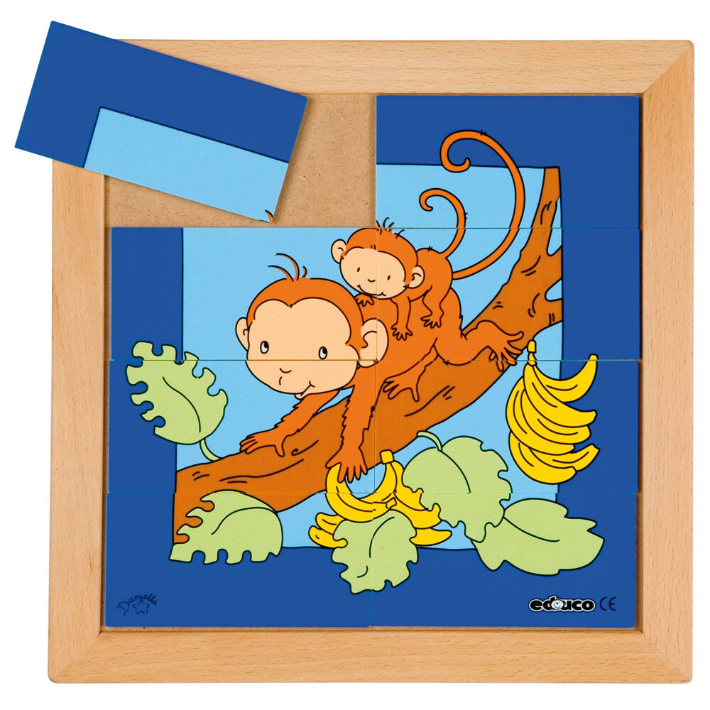 Educo Mother and Child - Monkey Puzzle Educational Play Kids/Children 3y+ (6 Pieces)