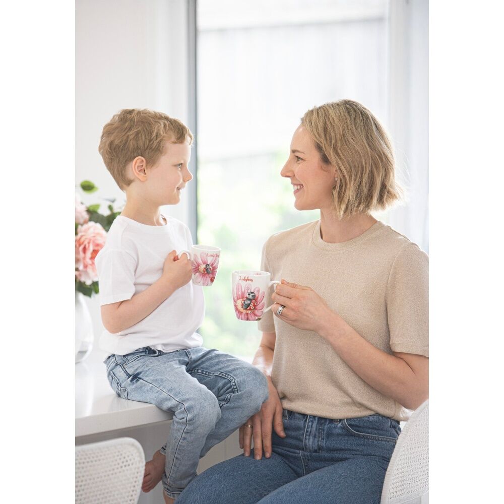 Ashdene 2pc Ashdene MiniMe Lady Beverage Bug/Little Bug Coffee Mug Gift Drinkware Set (2 Pack) — image 4