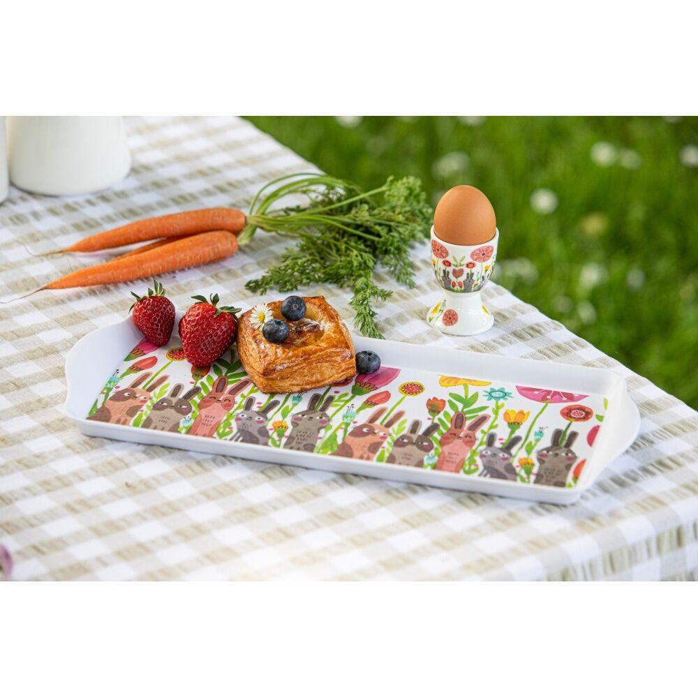 Ashdene Playful Bunnies Blooms Sandwich Dish Tray Serveware 38x16.5cm (2 Pack) — image 3
