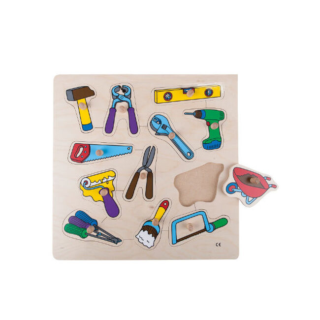 Educo Inlay Board Puzzle Tools Educational Toy Skill Development Kids - 3y+