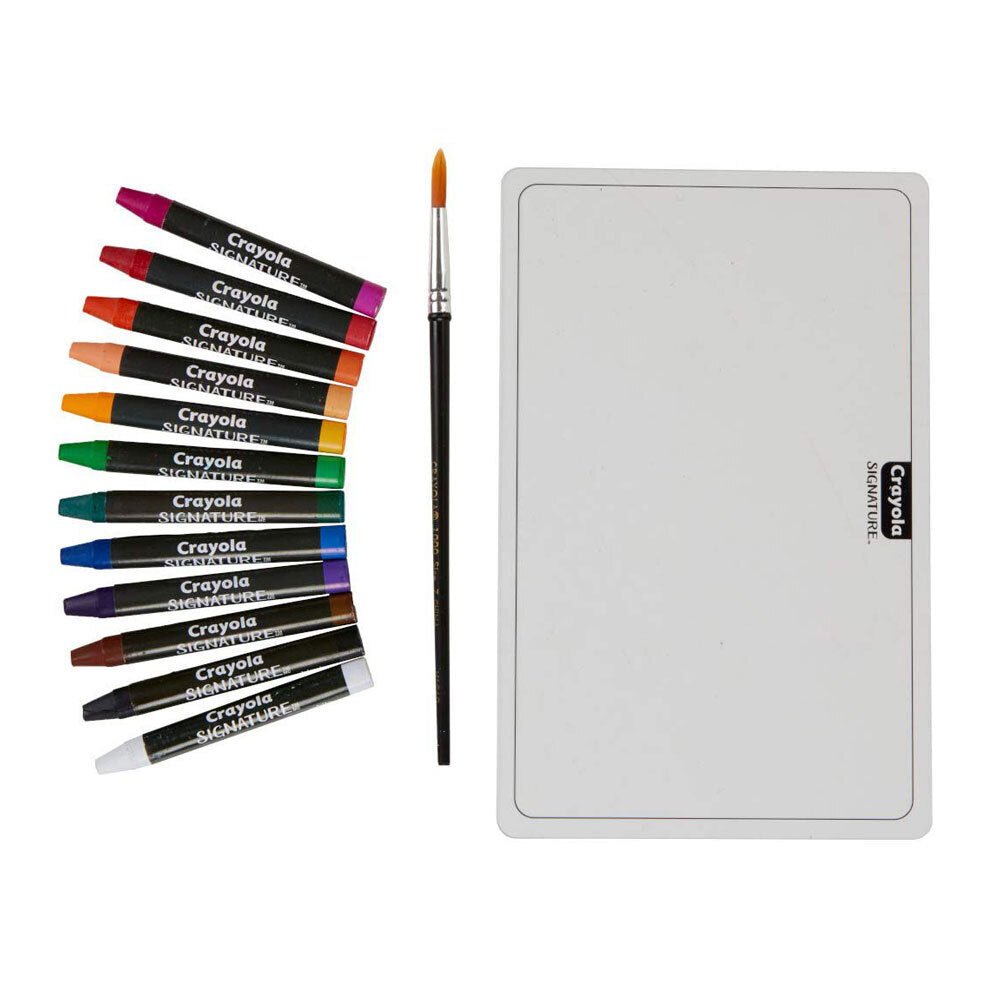 Crayola Signature Non-Toxic Premium Watercolor Crayons w/ Brush For 14+ (24 Pieces) — image 4