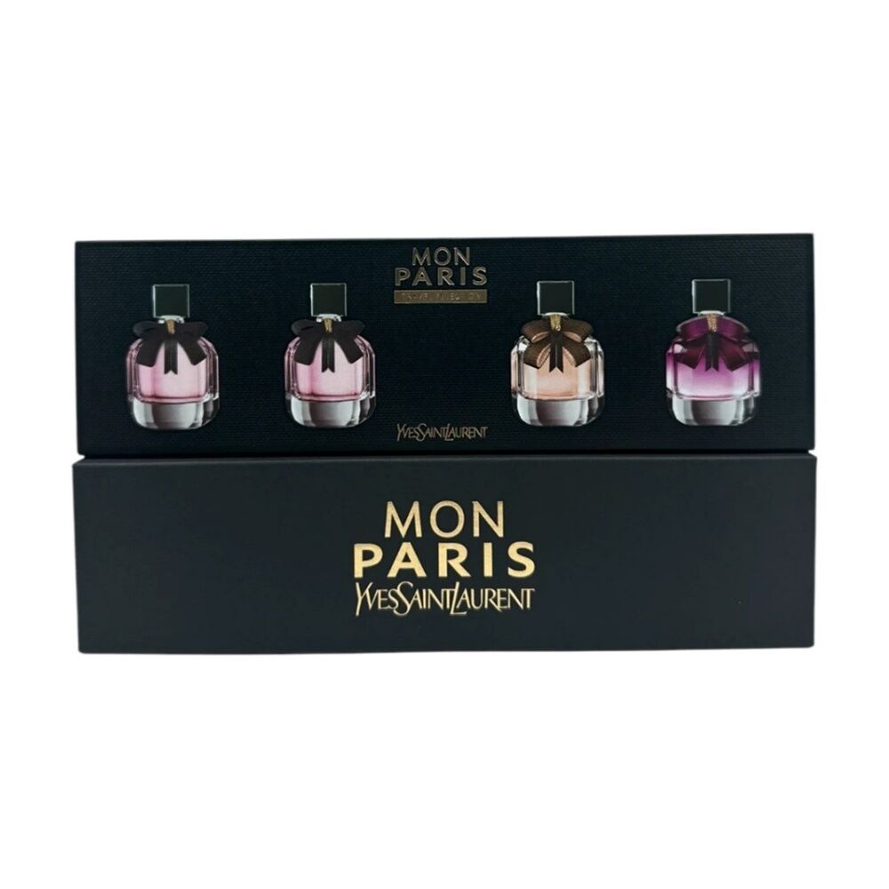 Yves Saint Laurent YSL 4.5ml Each Women 2xEDP Mon Paris 1xEDP Intensement 1xEDT Paris Lumiere (4 Pieces)